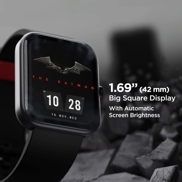 boAt Xtend Smartwatch Superman Edition with Alexa Built-in 1.69 HD Display Multiple Watch Faces