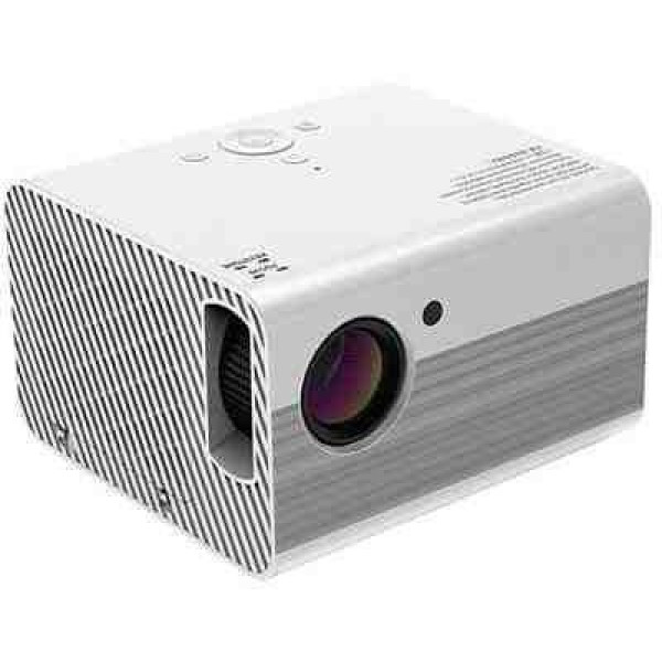 dkian 4k T10 uc46 Full HD android 6.0 projector 5000 lumes wifi super bright support youtube 200 inch projection buitl in Ott apps (5000 lm / 1 Speaker / Wireless / Remote Controller) Portable Projector (White)