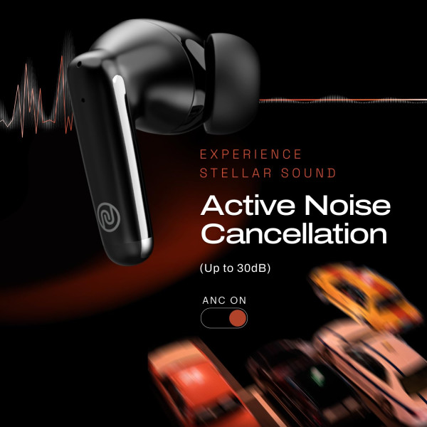 Noise Newly Launched Aura Buds in-Ear Truly Wireless Earbuds with 60H of Playtime Quad Mic with ENC Dual Device Pairing (Aura Black)