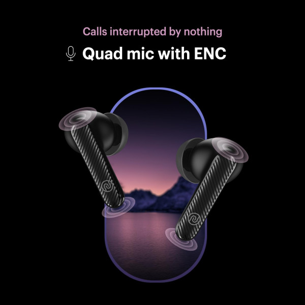 Noise Newly Launched Aura Buds in-Ear Truly Wireless Earbuds with 60H of Playtime Quad Mic with ENC Dual Device Pairing (Aura White)