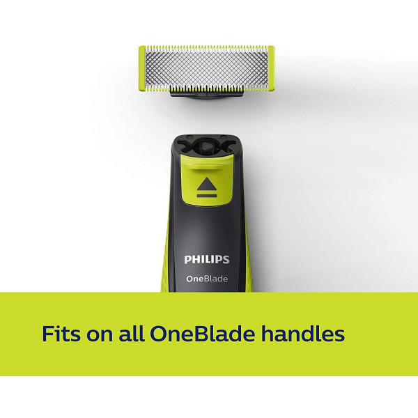 PHILIPS QP220/51OneBlade Replaceable Blades for all OneBlade Trimmers Lime 2 units
