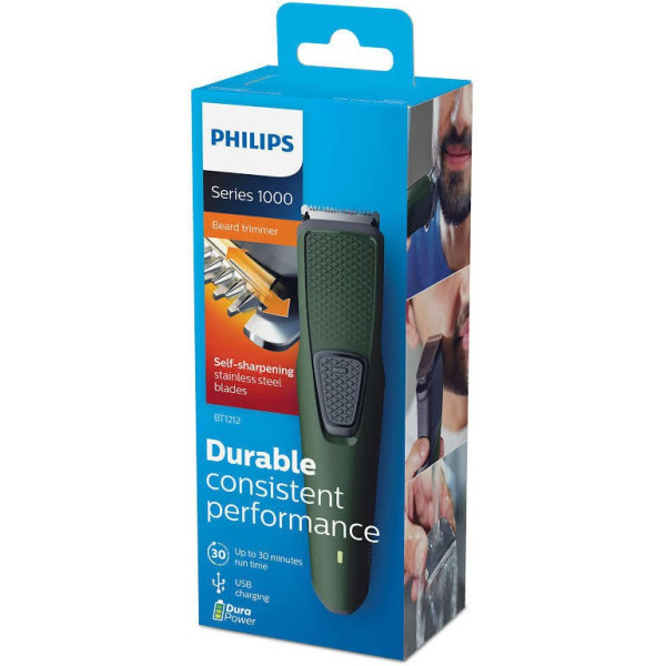PHILIPS Awesome BT1212/15 Runtime: 30 min Trimmer for Men Trimmer 30 min  Runtime 2 Length Settings (Grey)