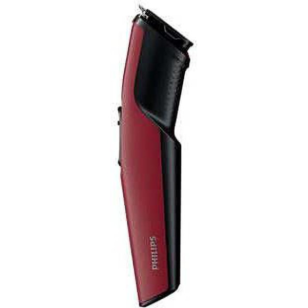 PHILIPS BT1235/15 Skin-friendly Beard trimmer Dura Power Technology, Cordless Rechargeable with USB Charging, Charging indicator, Travel lock Trimmer 60 min  Runtime 1 Length Settings (Red)