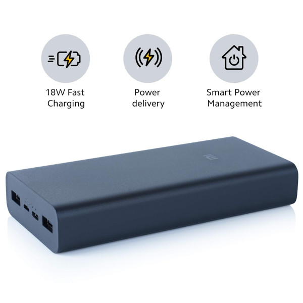 MI Power Bank 3i 20000mAh Lithium Polymer 18W Fast Power Delivery