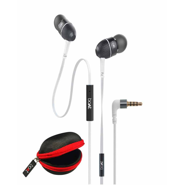 boAt BassHeads 228 Extraa Bass with Pouch in Ear W...