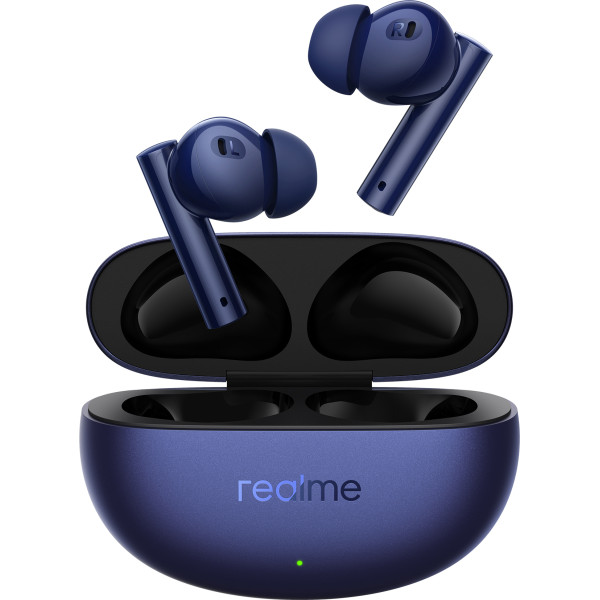 realme Buds Air 5 with 50dB ANC, 12.4mm Dynamic Bass Driver and upto 38 hours Playback Bluetooth Headset (Deep Sea Blue, True Wireless)