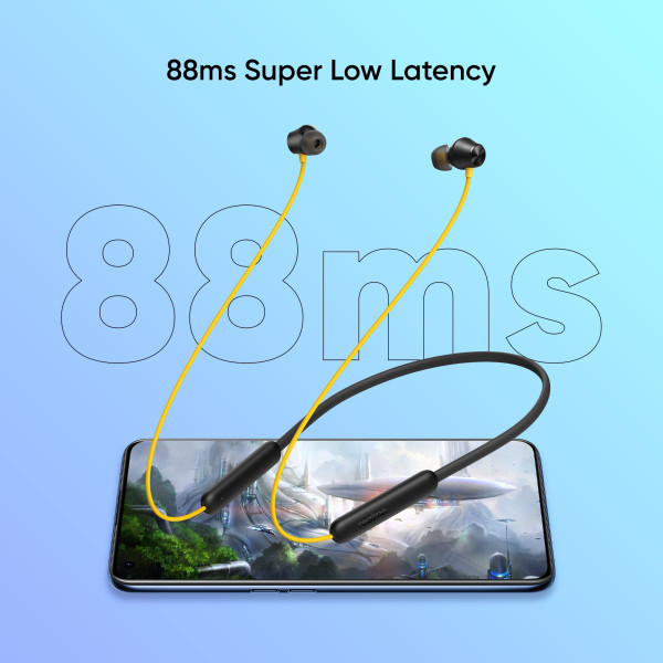 realme Buds Wireless 2 Neo with Type-C Fast Charge  Bass Boost+ Bluetooth Headset (Black, In the Ear)