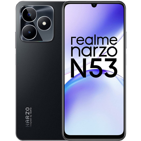 realme Narzo N53 (Feather Black, 128 GB) (6 GB RAM...