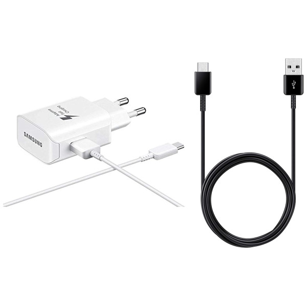Samsung 15W Single Port USB-A Charger White Cable Included