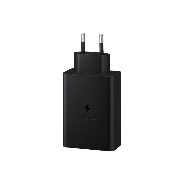 Samsung Original 65W Tri PortType-C USB-A Fast Charger Black 