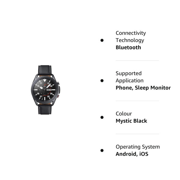 Samsung Galaxy Watch 3 45mm Bluetooth Mystic Black