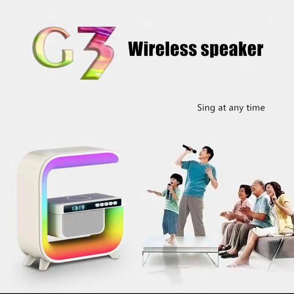 Wellteck G Shape Bluetooth LED Wired Speaker with RGB Mood Light and App Control Feature